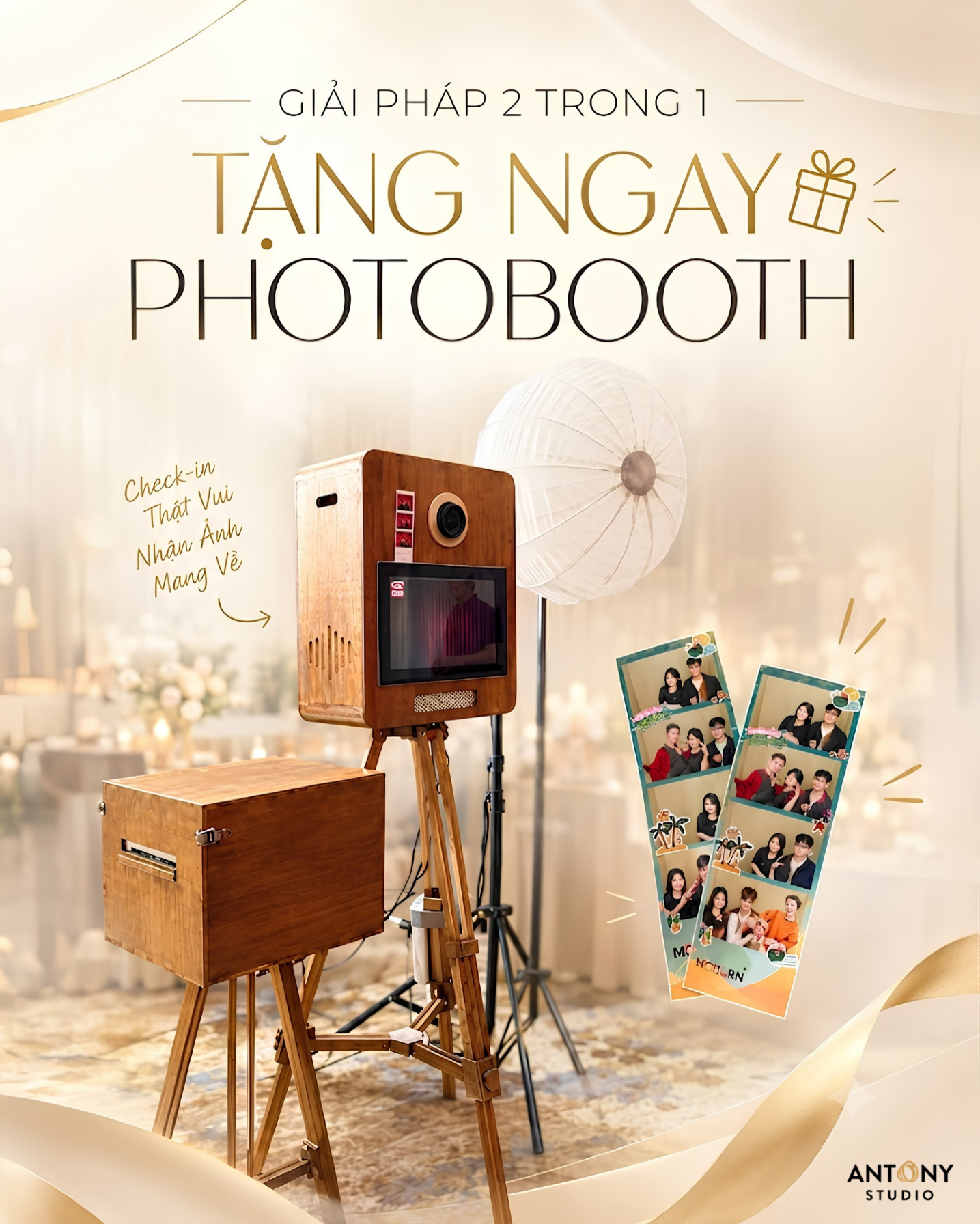 Tặng Photobooth cho sự kiện doanh nghiệp - Antony Studio